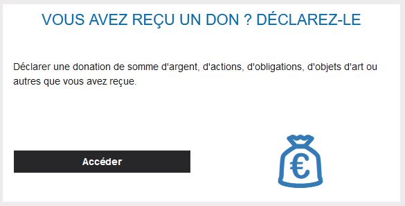 Déclarer un don