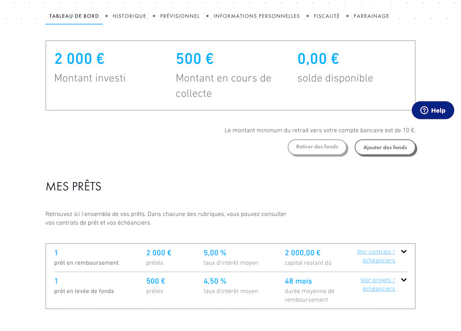 Espace client Lendopolis