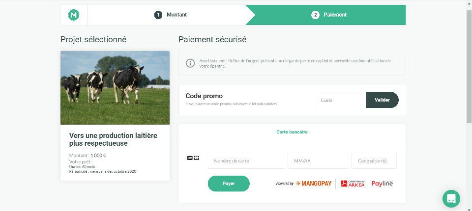 Projet Miimosa paiement