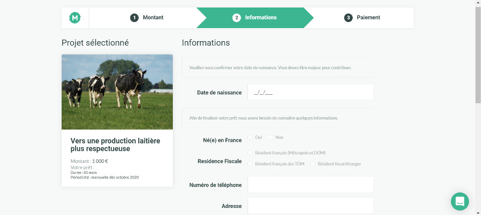 Projet Miimosa information