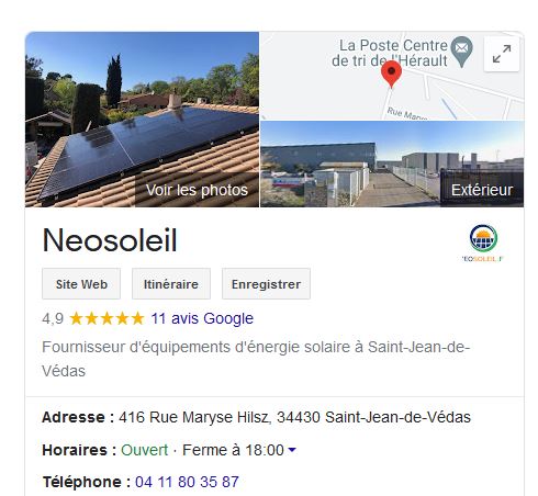 Avis Neosoleil