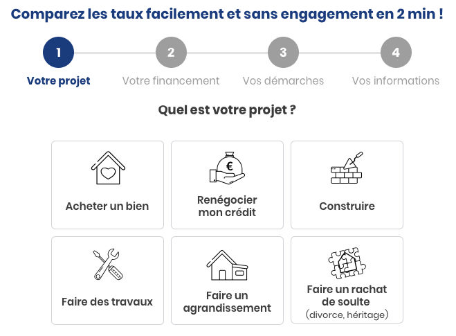 Comparer taux crédit immobilier