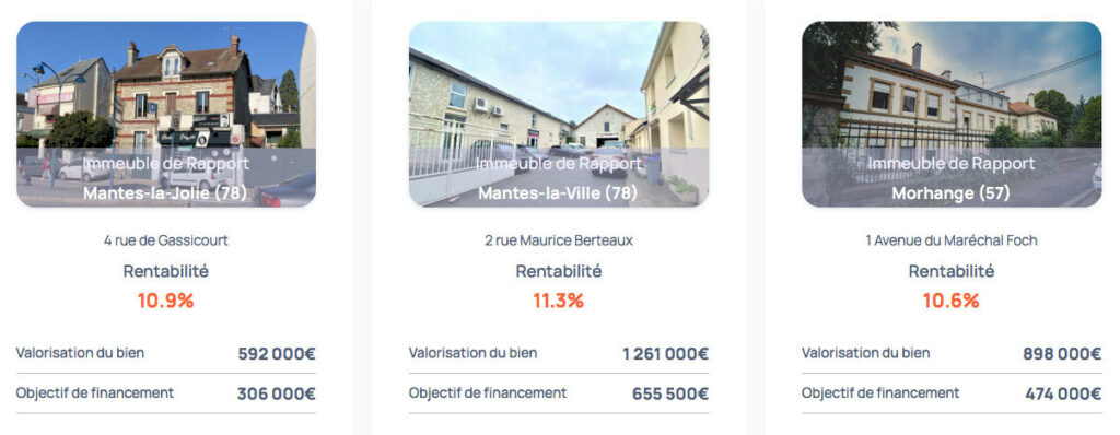 Exemples investissement Bricks.co