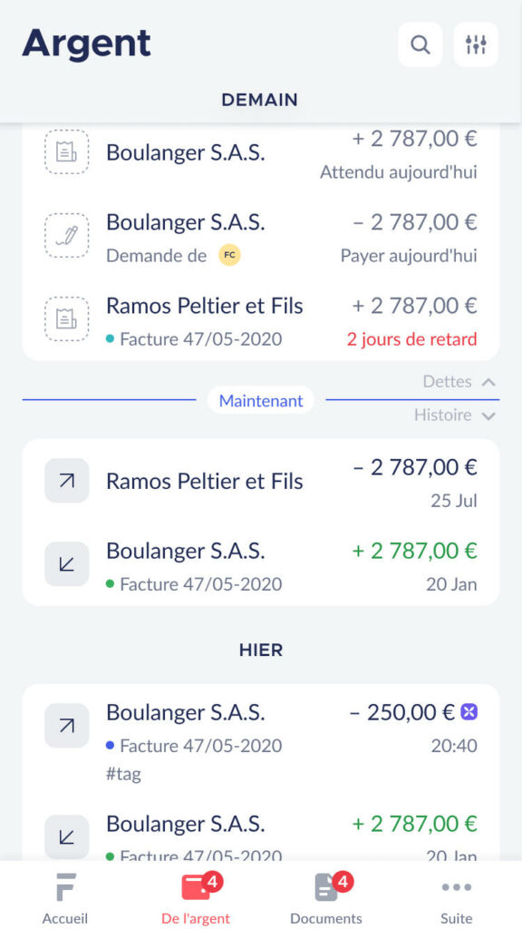 Application smartphone Finom