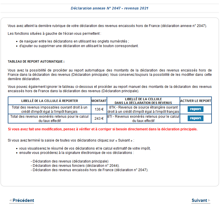 Fin déclaration revenus 2047