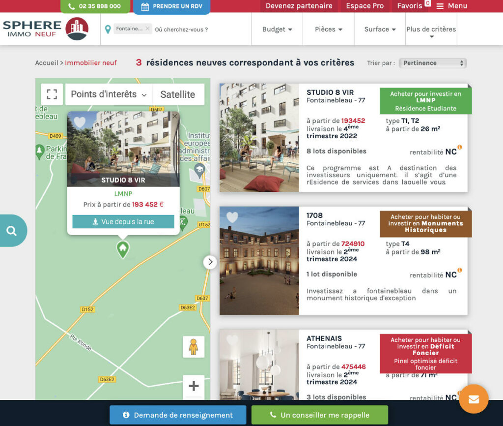 Programme immobilier neuf investir Sphere Immo