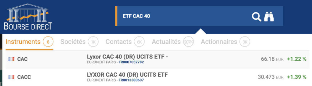 Investir sur un ETF CAC 40 en PEA