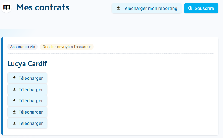 Contrats Lucya Cardif