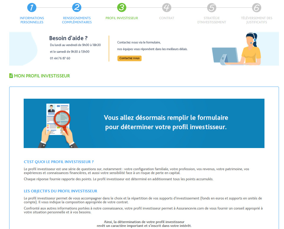 Profil d'investisseur Lucya Cardif