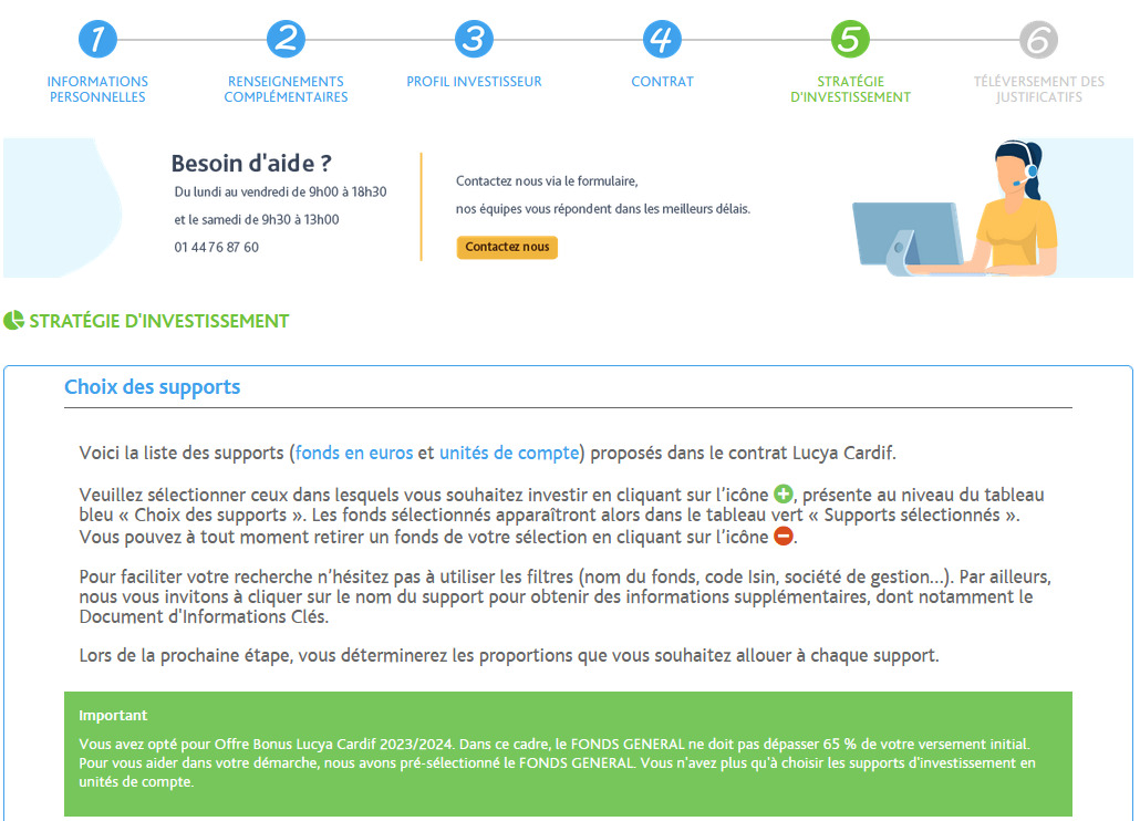 Stratégie et choix des supports Lucya Cardif