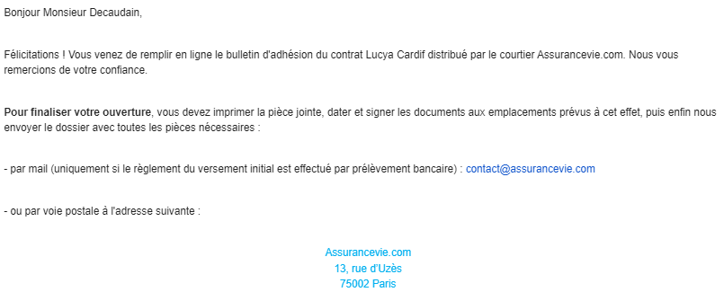 assurance vie enfant