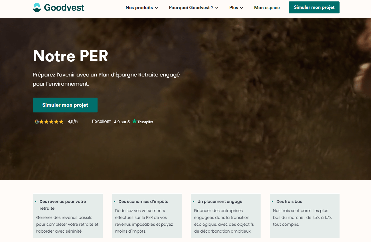 Goodvest PER gestion pilotée