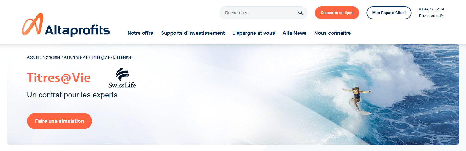 altaprofits avis titres vie