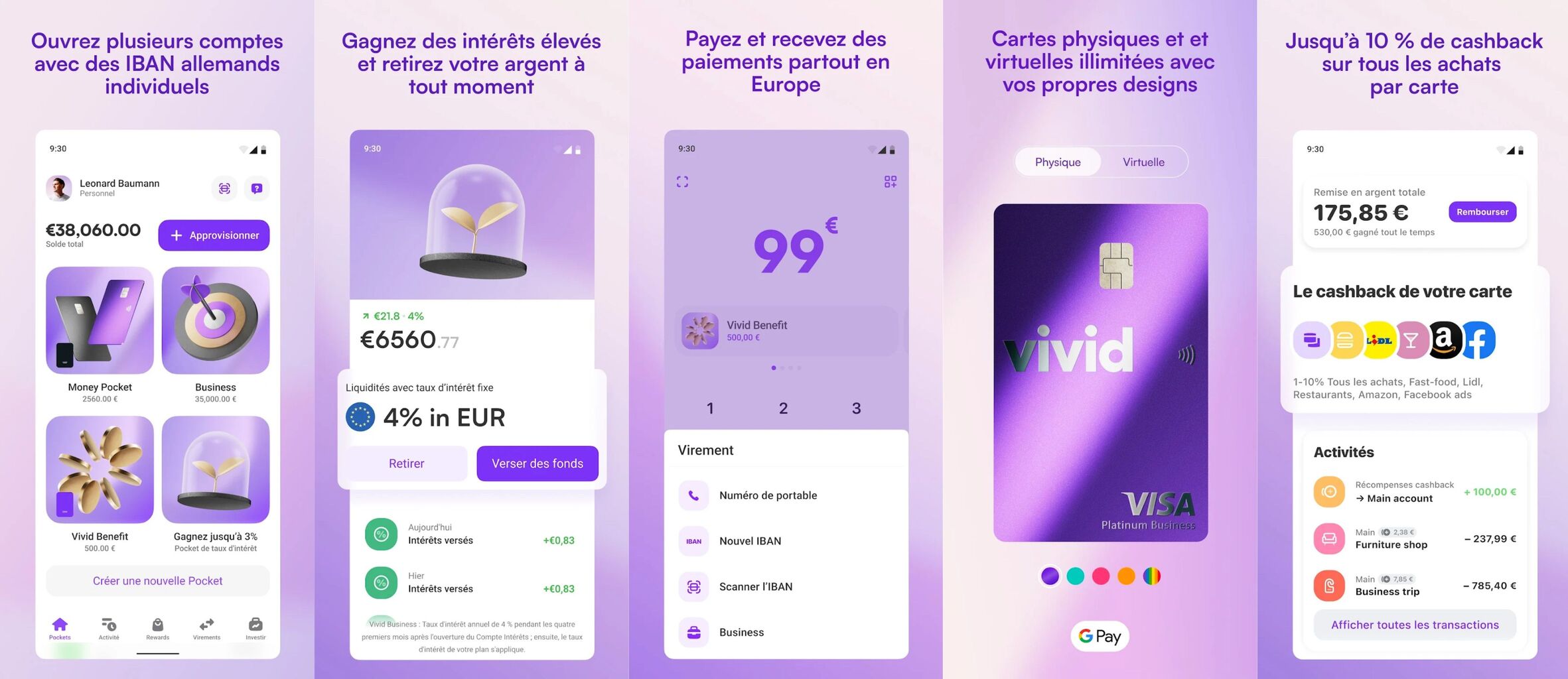 Vivid Business et Personnel mobile
