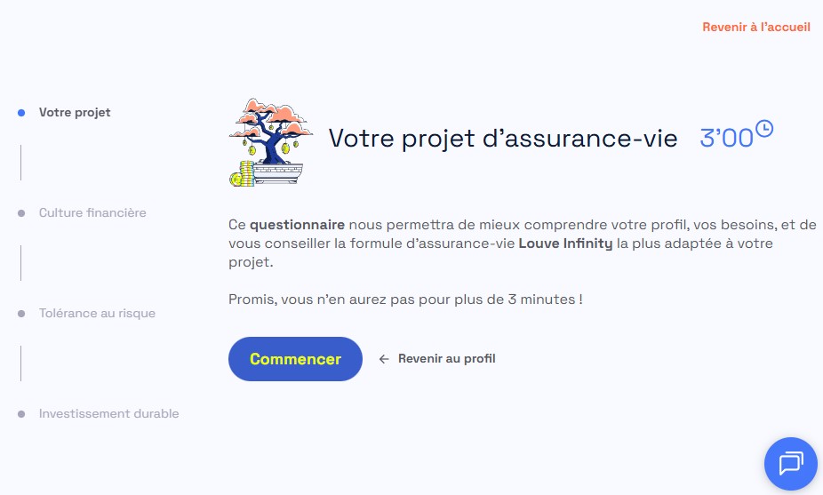 Louve Infinity souscription assurance vie en ligne