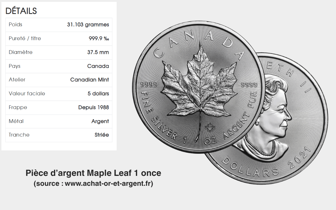 maple leaf 1 once argent godots et fils