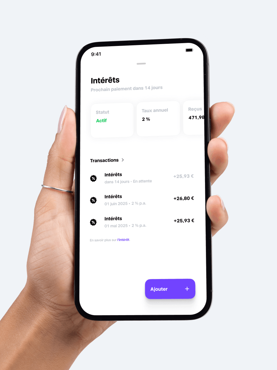 Interface mobile trade republic
